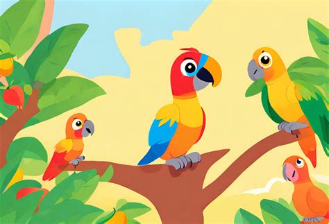 The Clever Parrot! -  A Colombian Folktale About Wit, Deception, and Unexpected Consequences